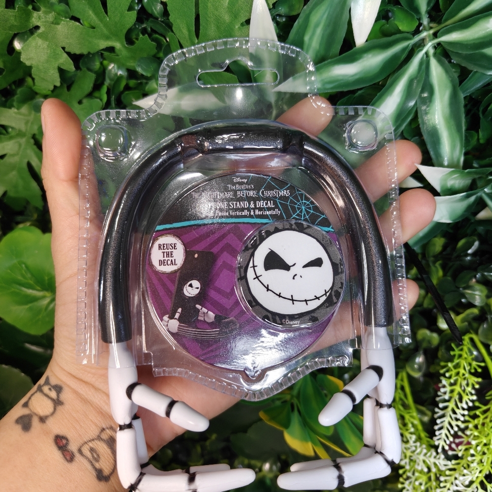 Hand Phone Stand Jack Skeleton Nightmare Before Christmas Phone Stand & Decal - Picture 5 of 7